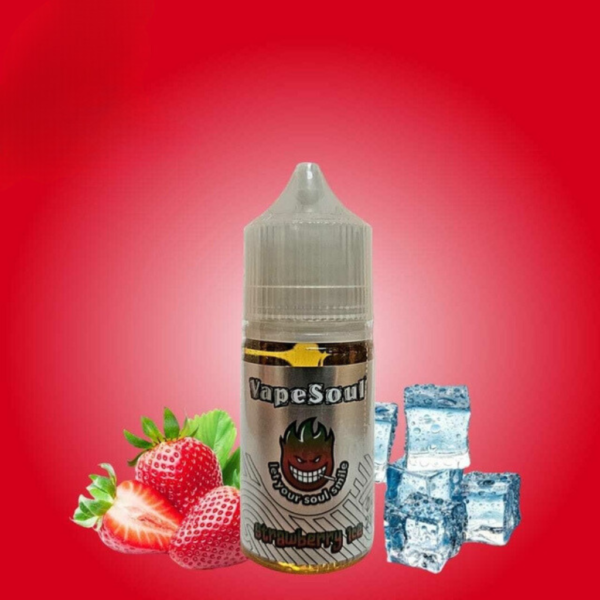 VAPESOUL E-LIQUID - STRAWBERRY ICE 60 ML / 3MG "ORIGINAL IMP."
