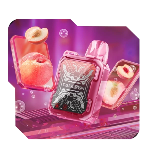 VAPE DESECHABLE UWELL CALIBARN CALIBURN BAR B6000 POD - PEACH SODA (6000 Puffs)