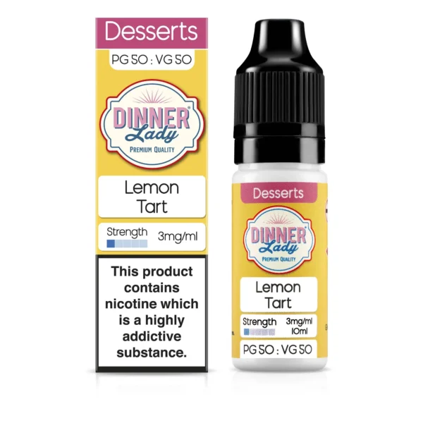 DINNER LADY - DESSERTS "LEMON TART" x 60 ML / 3 MG "IMPORTADO"