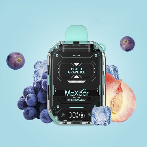 MAXBAR by VAPENGIN 10K - PEACH GRAPE ICE (10000puffs)