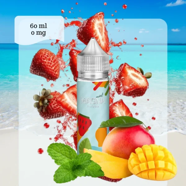 MAGNA LIQUIDOS - "MANGO STRAWBERRY MINT" / 60ML 0MG "IMPORTADO"