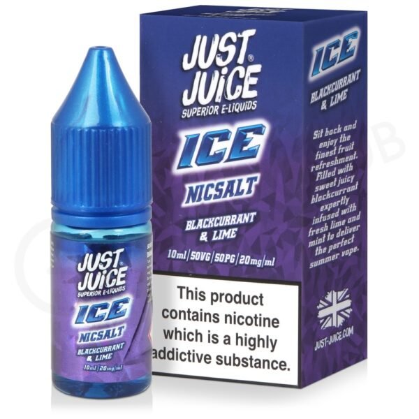 E-liquido Just Juice - "Blackcurrant & Lime" 60ml 3mg