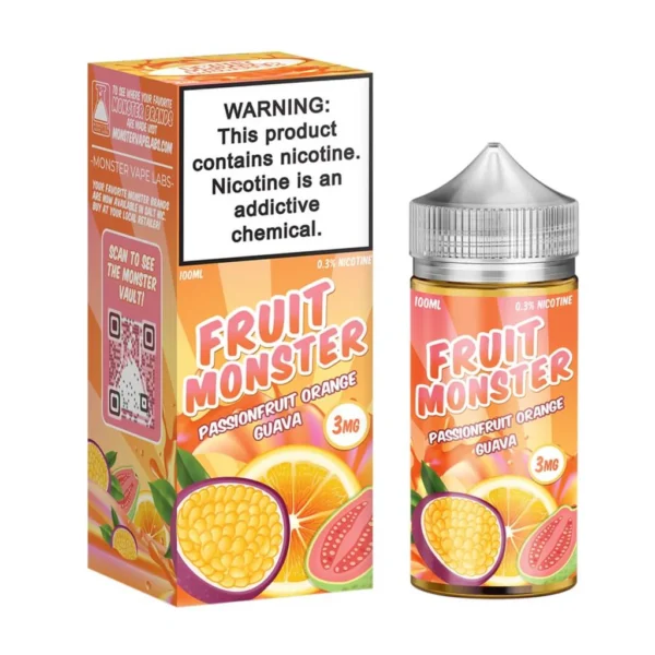MONSTER LAB - FRUIT MONSTER - PASSIONFRUIT ORANGE GUAVA 100 ML 3MG