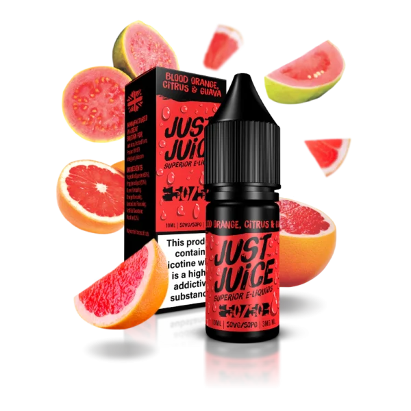 E-liquido Just Juice - "Blood Orange, Citrus & Guava" 60ml 3mg
