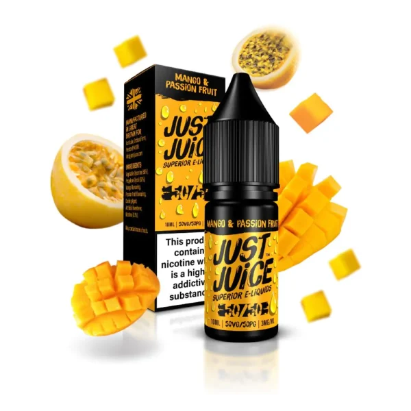 E-liquido Just Juice - "Mango & Passion Fruit" 60ml 3mg