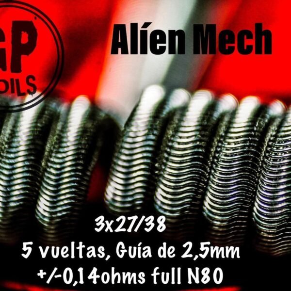Resistencias GP COILS - Alíen mech / 0.12 Ohms (Par x2 unids)