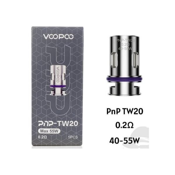 Resistencia VOOPOO - PnP TW20 / 0,20 Ohms (40-55W)
