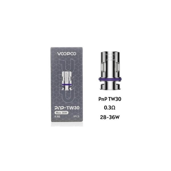 Resistencia VOOPOO - PnP TW30 / 0,30 Ohms (28-36W)