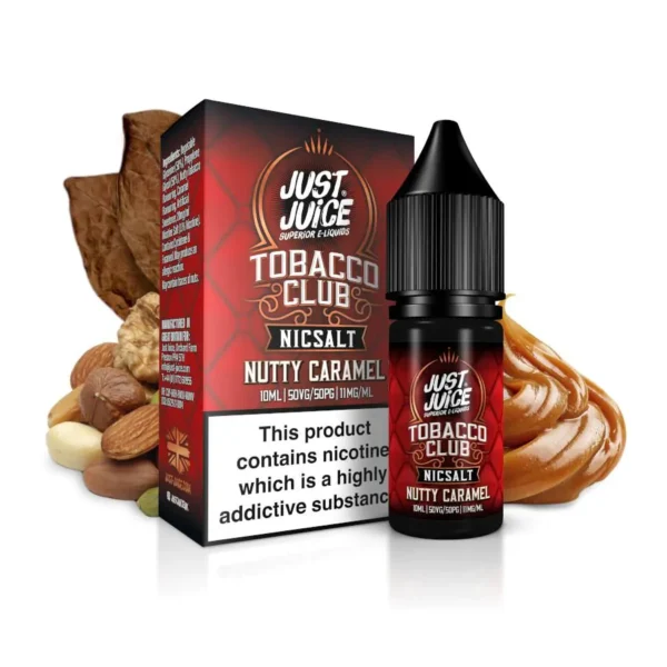E-liquid Just Juice SALT - "Nutty Caramel Tobacco Club" 30ml 30mg