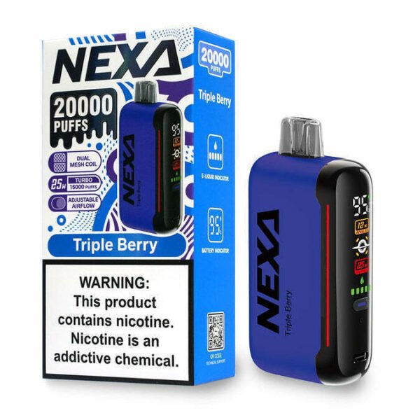 Vape desechable NEXA 20000puff - TRIPLE BERRY 5%
