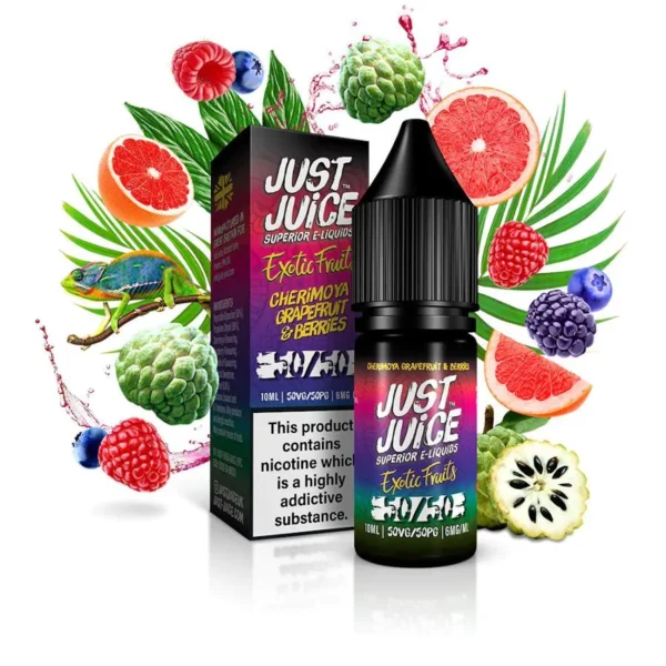 E-liquido Just Juice - "Cherimoya, Grapefruit & Berries" 60ml 3mg