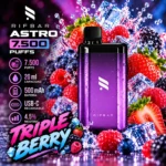 Vape Desechable - RIFBAR ASTRO 7.500 PUFFS - TRIPLE BERRY
