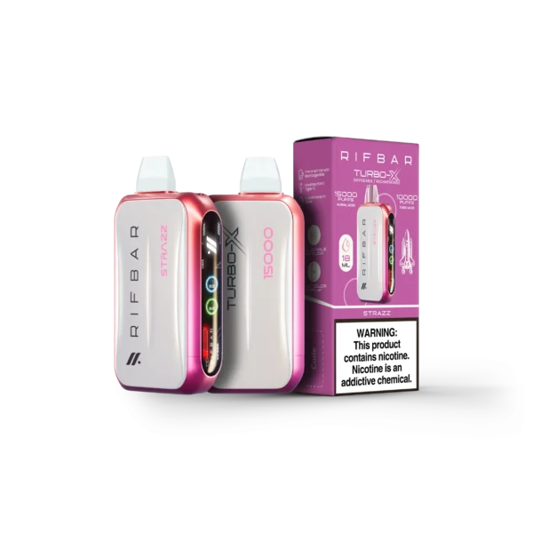 VAPE DESECHABLE - RIFBAR TURBO-X 15.000 PUFFS - STRAZZ