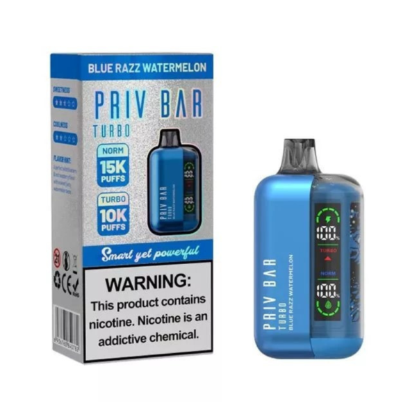 Vape desechable SMOK PRIV BAR TURBO 15K - BLUE RAZZ WATERMELON