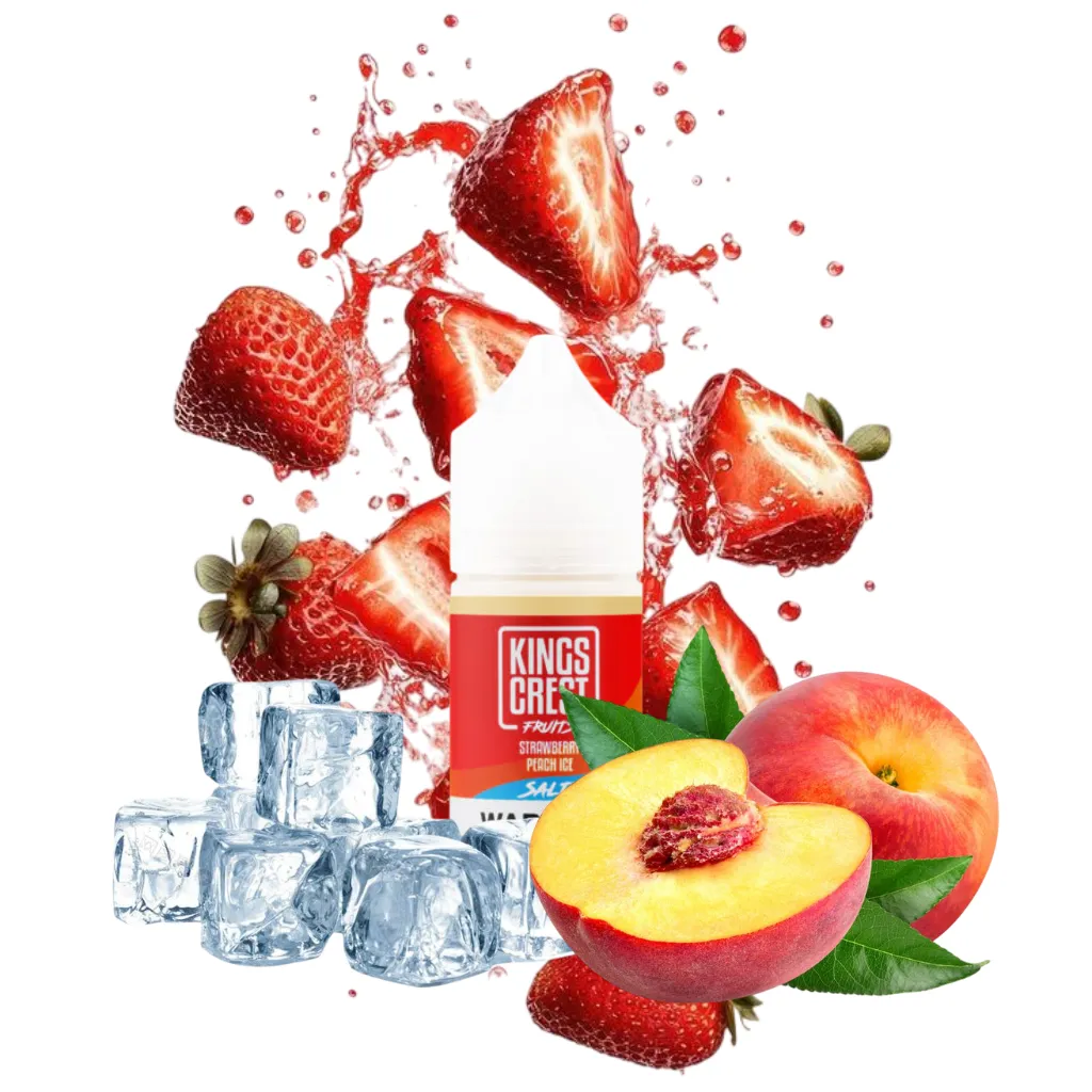 KINGS CREST SALT - STRAWBERRY PEACH ICE 35mg x 30ml