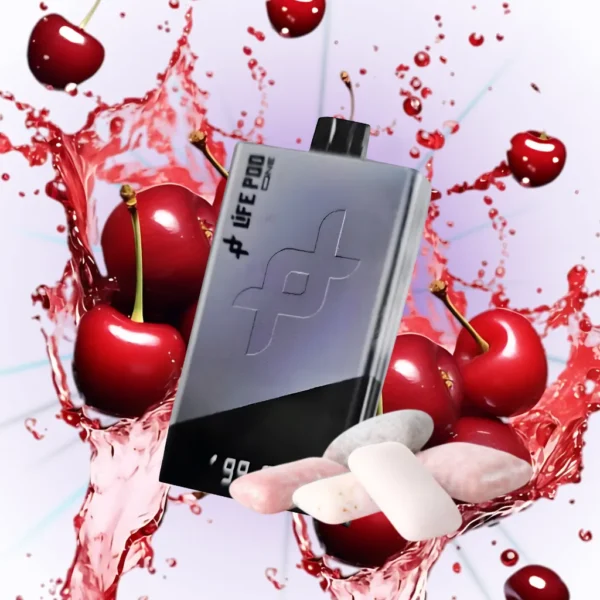 VAPE DESECHABLE LIFE POD ONE +40.000 puffs - "CHERRY BUBBLEGUM SPACE GRAY"