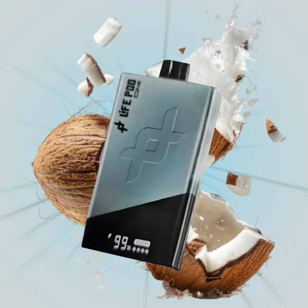 VAPE DESECHABLE LIFE POD ONE +40.000 puffs - "COCONUT WATER TITANIUM"