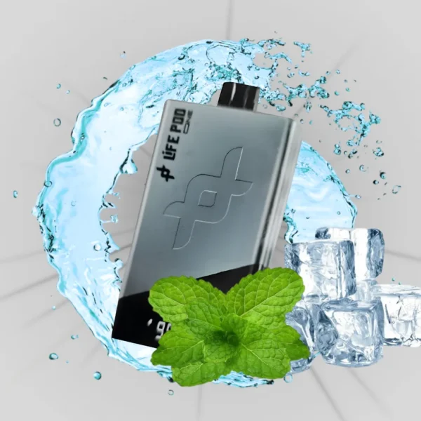 VAPE DESECHABLE LIFE POD ONE +40.000 puffs - "MIAMI MINT SILVER"