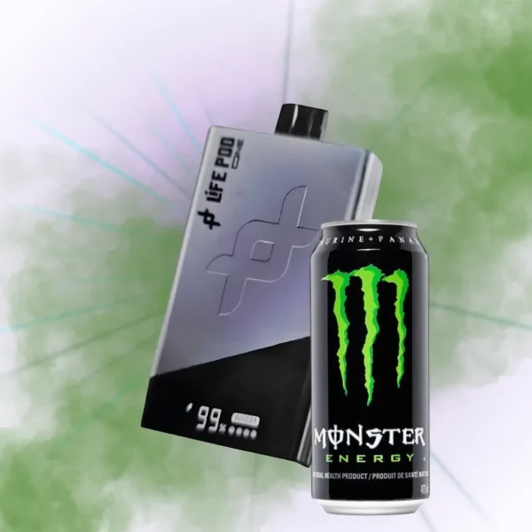 VAPE DESECHABLE LIFE POD ONE +40.000 puffs - "MONSTER DRINK VIOLET GRAY"