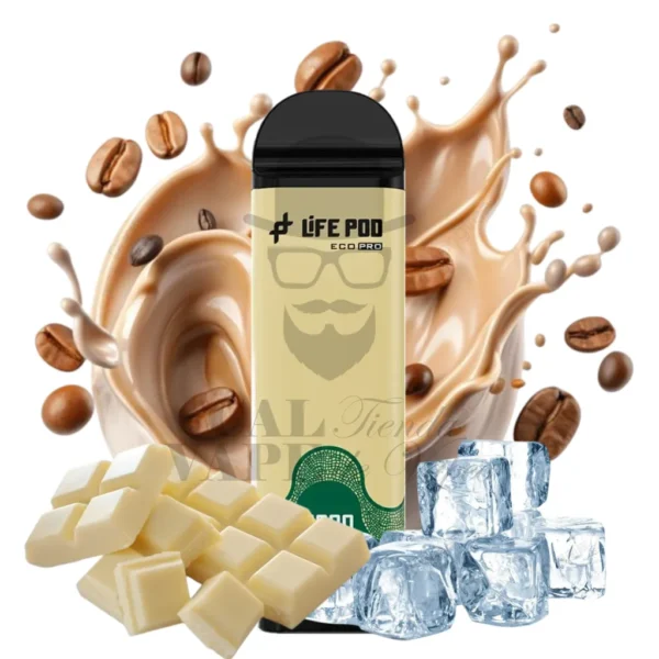 LIFE POD ECO I PRO - CARTUCHO DE RECAMBIO 8000+ PUFF 15ML 5% - WHITE MOCHA ICE