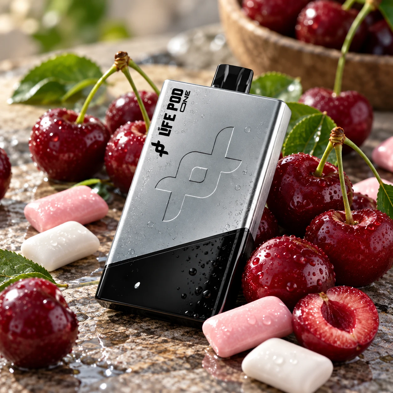 LIFE_POD_ONE_CHERRY_BUBBLEGUM_1254x1254 VAPE DESECHABLE LIFE POD ONE +40.000 puffs - "CHERRY BUBBLEGUM" - Imagen 1
