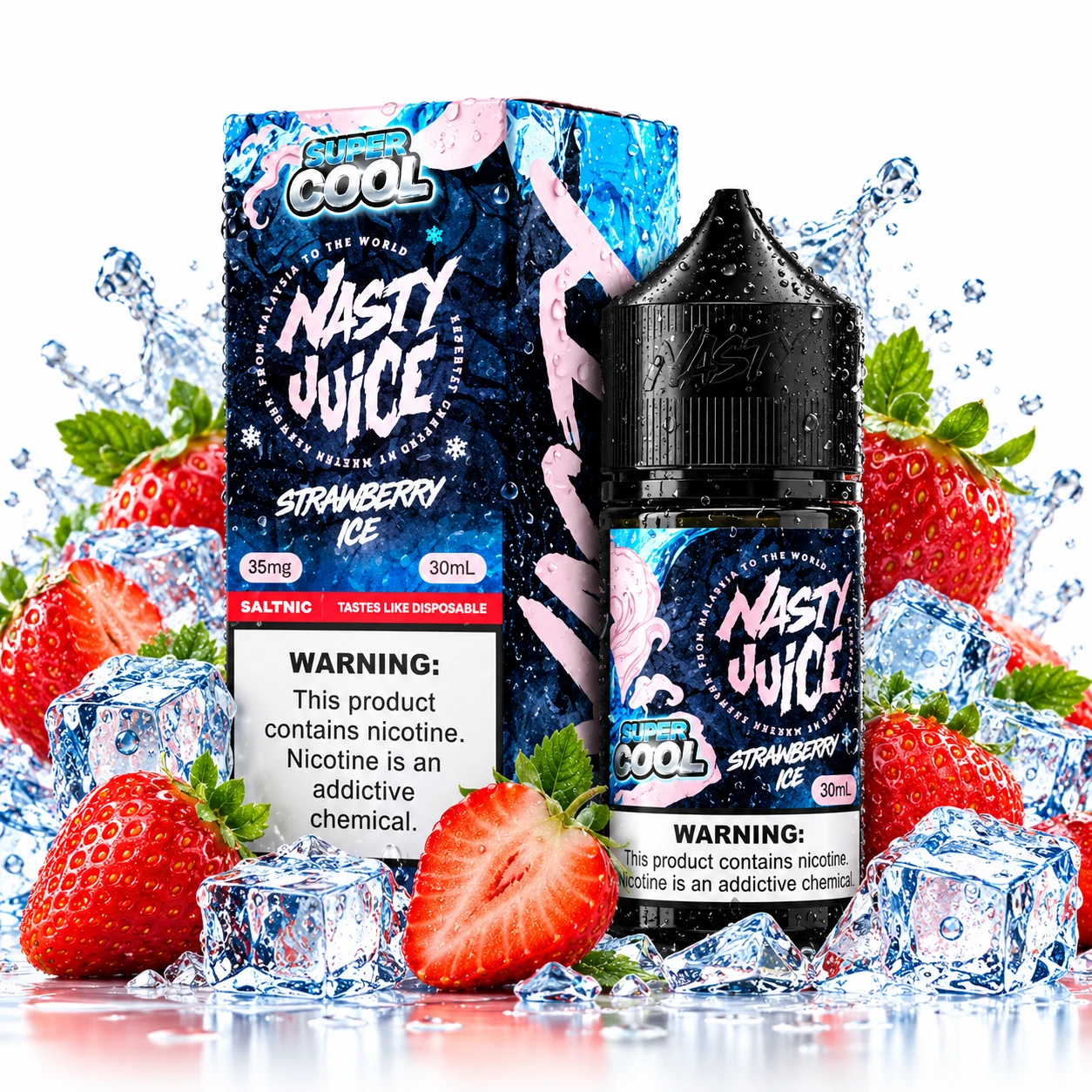 NASTY_JUICE_SUPER_COOL_STRAWBERRY_ICE_1254x1254 NASTY SALT SUPER COOL - STRAWBERRY ICE 30ml 35mg - Imagen 1