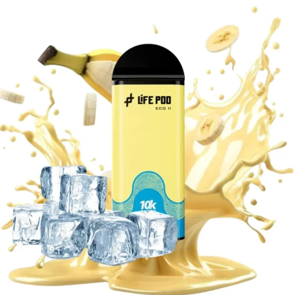 LIFE POD ECO II - CARTUCHO DE RECAMBIO 10000+ PUFF - 20ML 5% - BANANA ICE