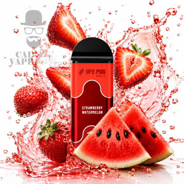 LIFE POD ECO II - CARTUCHO DE RECAMBIO 10000+ PUFF - 20ML 5% - STRAWBERRY WATERMELON ICE