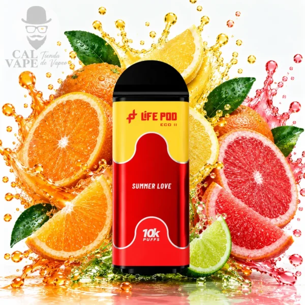 LIFE POD ECO II - CARTUCHO DE RECAMBIO 10000+ PUFF - 20ML 5% - SUMMER LOVE