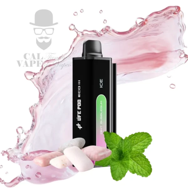 LIFE POD ECO III - CARTUCHO DE RECAMBIO 20000+ PUFFS 28ML 5% - MINT BUBBLEGUM