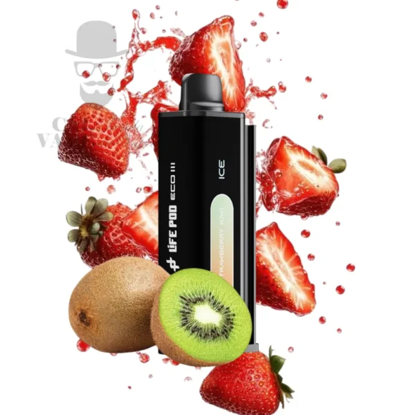 LIFE POD ECO III - CARTUCHO DE RECAMBIO 20000+ PUFFS 28ML 5% - STRAWBERRY KIWI