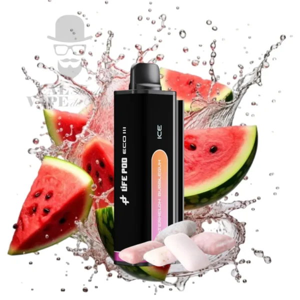 LIFE POD ECO III - CARTUCHO DE RECAMBIO 20000+ PUFFS 28ML 5% - WATERMELON BUBBLEGUM