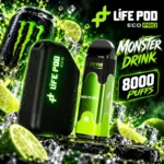 LIFE POD ECO I PRO KIT - "OFERTA" BATERIA + CARTUCHO - MONSTER DRINK 8000