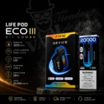 COMBO LIFE POD ECO III - KIT EQUIPO BAT + 1 CARTUCHOS REFILL- (1 cartuchos de 28ml c/u) +20.000 NEW