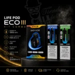 COMBO LIFE POD ECO III - KIT EQUIPO BAT + 2 CARTUCHOS REFILL- (2 cartuchos de 28ml c/u) +20.000 NEW